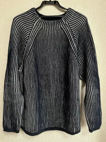 BARNEYS NEW YORK 요네토미 원단 스트라이프 스웨터 남성용 M