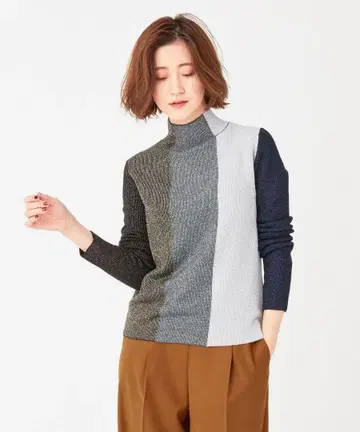 모크넥 스트라이프 니트 스웨터 Paul Smith 폴스미스