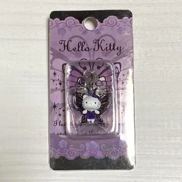 헬로키티 꽃과 나비 지퍼 마스코트 나비 키티 산리오 레어