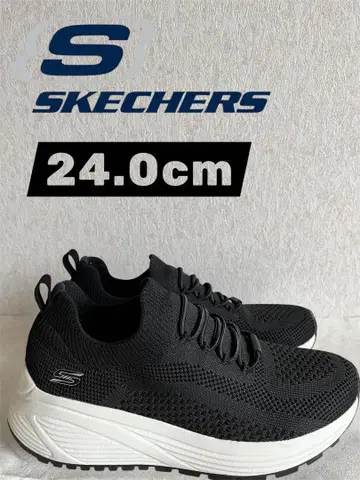 스케쳐스 스니커즈 24cm 블랙 화이트 상태 좋음