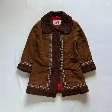 [ 60-70s vintage ] 몽족 무스탕 코트 옷깃 보아 구제 의류