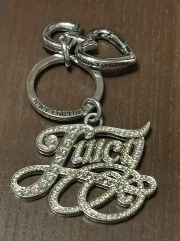 Juicy Couture 실버 로고 참 키 참