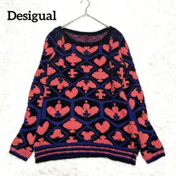 Desigual 데시구알 긴팔 크루넥 니트 모코모코