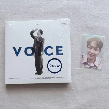 트레이딩 카드 부착 ONEW VOICE 퍼스트 솔로 미니 앨범 Bver.