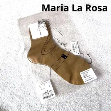 새상품*Maria La Rosa*양말*삭스*골드*메탈릭*실크