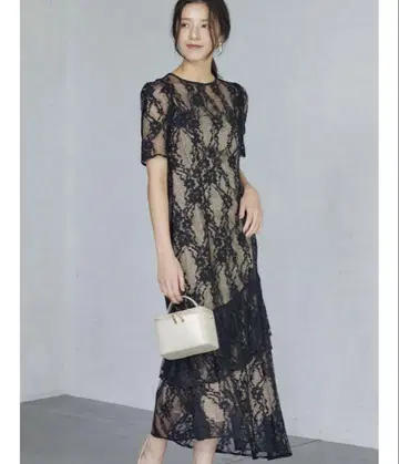 LADY 레이스 티어드 원피스