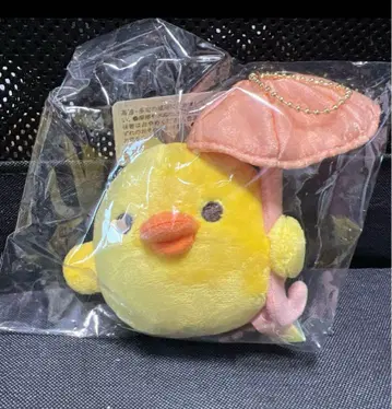 비 온 뒤 맑음의 리락쿠마 매달리는 봉제 인형 키이로이토리