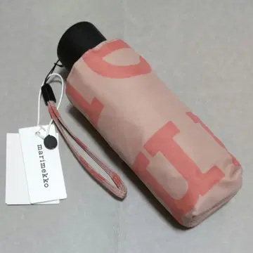 마리메꼬 Marimekko 접이식 우산 로고 핑크