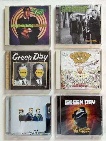 Green Day 앨범 6장 세트