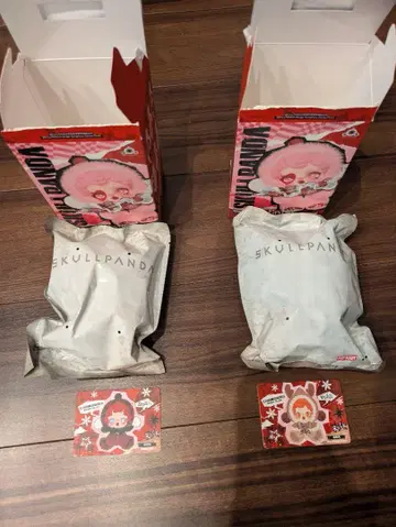 SKULLPANDA POP MART 봉제 인형 본체 2체 세트