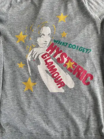 HYSTERIC GLAMOUR 후드 부착 니트