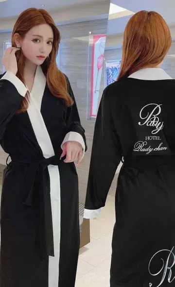 Rady 롱 가운 블랙 화이트