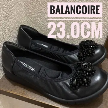 컨디션 최상 Balancoire 블랑코와르 양가죽 경량 비쥬 23cm