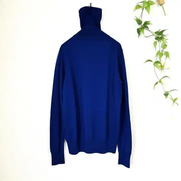 UNIQLO [ L ] 캐시미어 100% 퍼플 터틀넥 니트 긴팔 고급