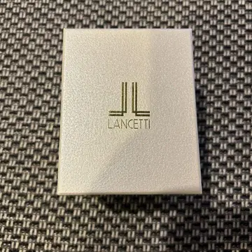LANCETTI 블랙 가죽 손목시계