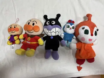 호빵맨 봉제 인형 5개 세트
