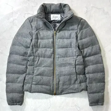 헬노 다운 자켓 금 지퍼 숏 그레이 사이즈 42 se2