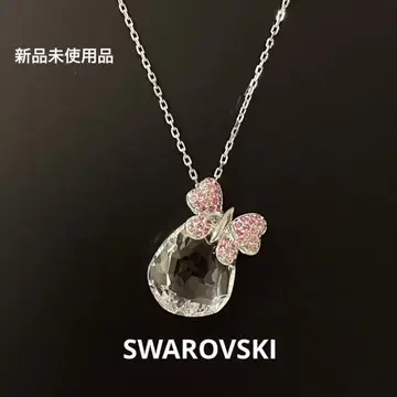 SWAROVSKI 나비 물방울 목걸이