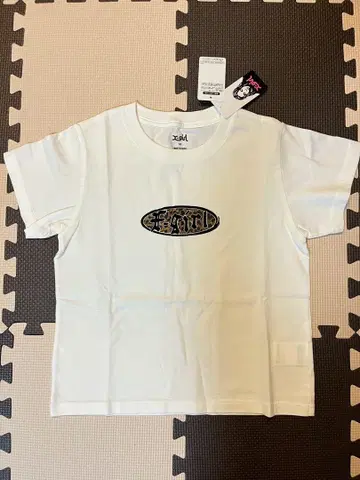 LEPARD OVAL LG 베이비 T 화이트 M 사이즈