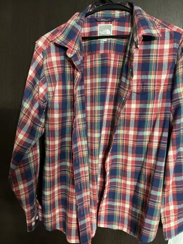 THE NORTH FACE 체크 무늬 긴팔 셔츠 M