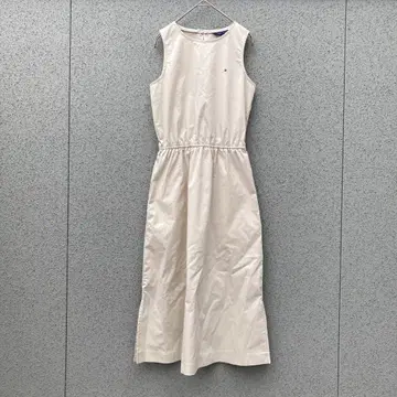 2735 [ 타미힐피거 ] XS 슬리브리스 롱 원피스 허리밴딩