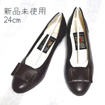 MIHAMA 24cm 미사용 새상품 힐 4cm 브라운 펌프스