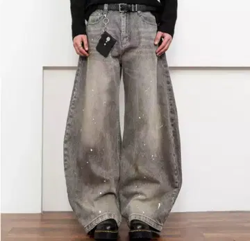 커브 데님 커브 팬츠 배럴 레그 청바지 y2k 그런지