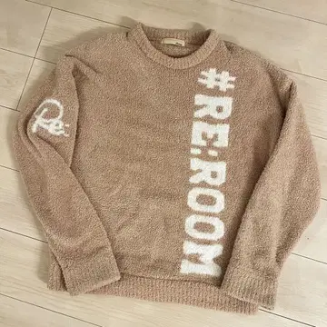 Re:ROOM 몰 니트 보아 복슬복슬 베이지 S 사이즈