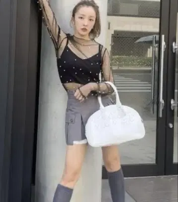 ROSY LUCE 밀리터리 미니 스커트 새상품급