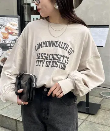 CIOPANIC TYPY 볼륨 슬리브 로고 긴팔 티셔츠