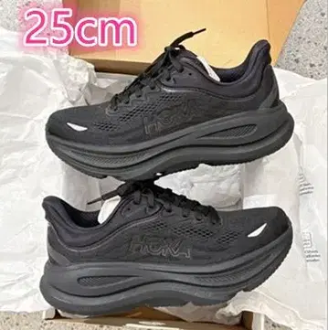 HOKA ONE ONE Bondi 9.0 스니커즈 25cm 블랙