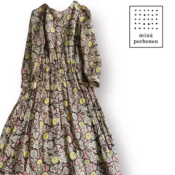 [ 새상품급 ] 미나 페르호넨 Hanna 롱 원피스 꽃무늬 긴팔
