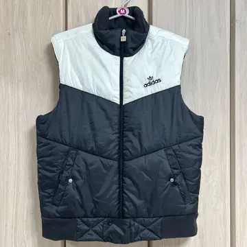 adidas 다운 베스트 M 사이즈 블랙/화이트 90년대