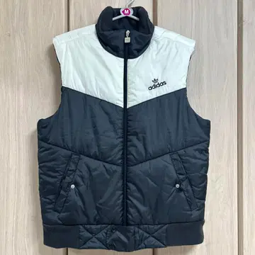 adidas 다운 베스트 M 사이즈 블랙/화이트 90년대