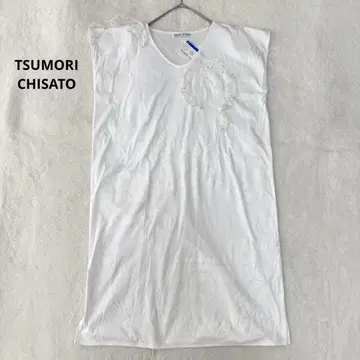 츠모리치사토 티셔츠 원피스 애니멀 버터플라이 M 택 포함 새상품
