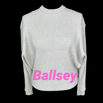 새상품급 Ballsey 크루넥 풀오버 화이트 S 사이즈 울 혼방