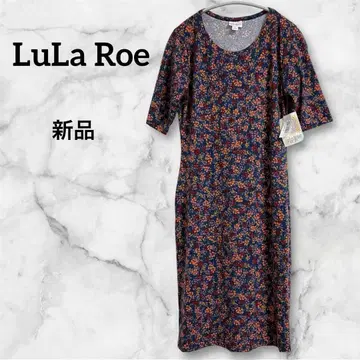 LuLa Roe 꽃무늬 반팔 원피스 S 새상품