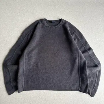 (구제 의류) 00s gap 짧은 기장 코튼 니트 무지 스웨터