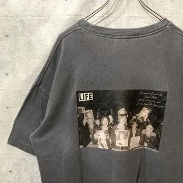 레오나르도 디카프리오 LIFE MAGAZINE T셔츠 흑먹색