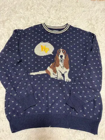 Hush Puppies 바셋하운드 니트 xl 구제 의류 빈티지