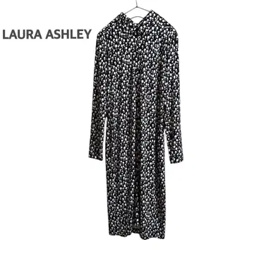 [새상품급] LAURA ASHLEY 꽃무늬 긴팔 무릎 기장 원피스