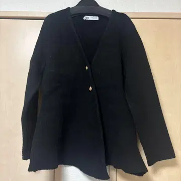 ZARA 골드 버튼 가디건 새상품급