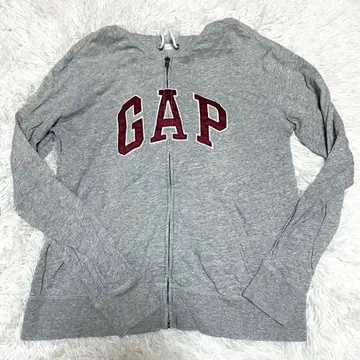 GAP 풀 집업 후드티 그레이 L 해외 구제 의류