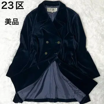 빅 사이즈 니쥬산쿠 23구 피 코트 벨로아 46 3XL 네이비