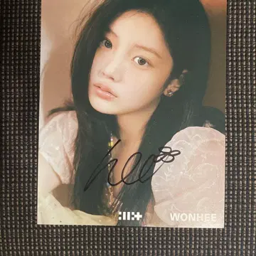 illit 원희 친필 사인 카드 원희