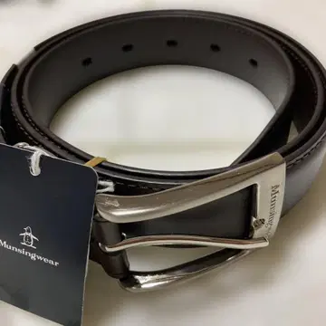 새상품 Munsingwear 진한 브라운 소가죽 벨트
