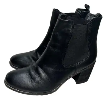 컨디션 최상 YOSUKE 요스케 사이드 고어 부츠 가죽 블랙 39