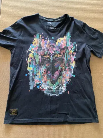 glamb EVANGELION 콜라보 T셔츠 블랙