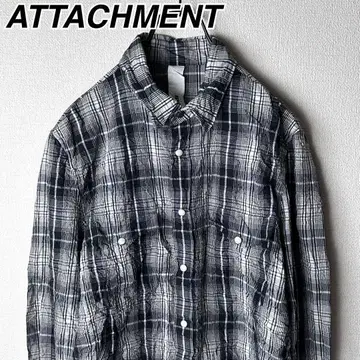 ATTACHMENT 주름 가공 체크 웨스턴 셔츠 어태치먼트
