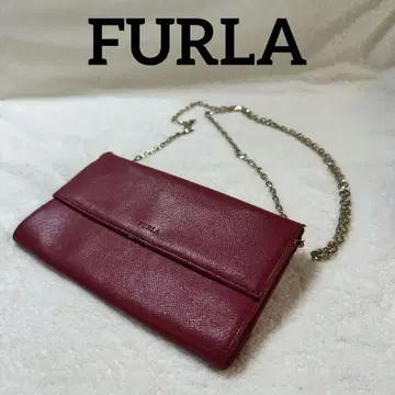 FURLA 숄더 지갑 레드